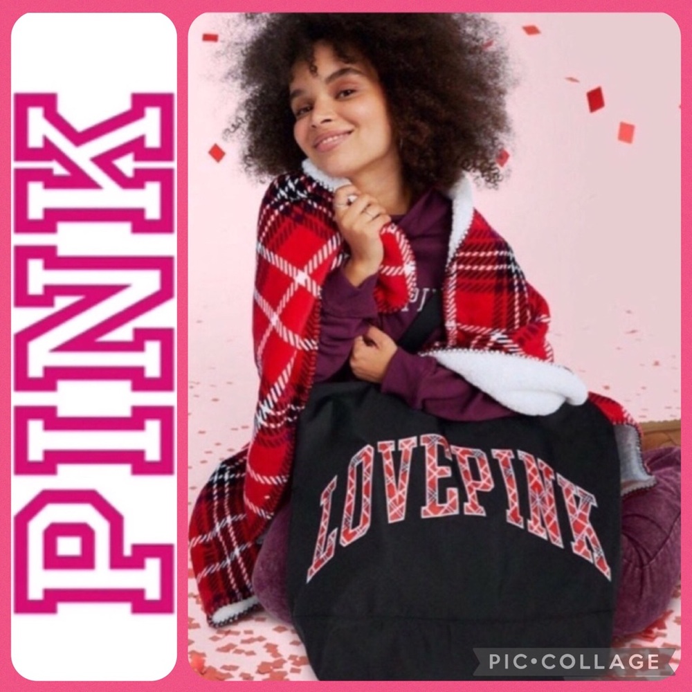 Victoria’s Secret PINK Throw with Matching Tote